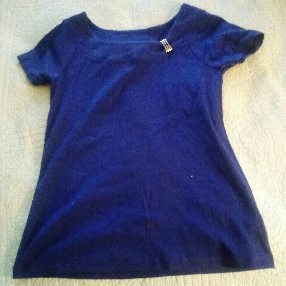 Blue dressy top